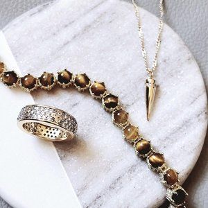 Park Lane Tiger Eye Honeycomb Bracelet – NWT!!